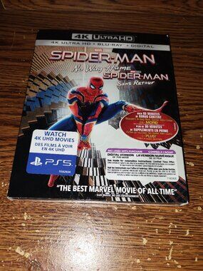 Spider-man : No Way Home (4K Ultra HD/Blu-Ray, 2-Disc Set, 2022, Canadian)